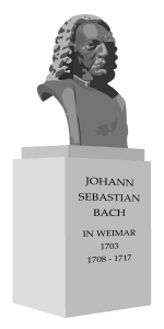 Bach-Denkmal in Weimar